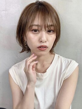 キラ 渋谷(KILLA) 【山下】オレンジブラウン イルミナカラー 髪質改善 ボブ 黒髪