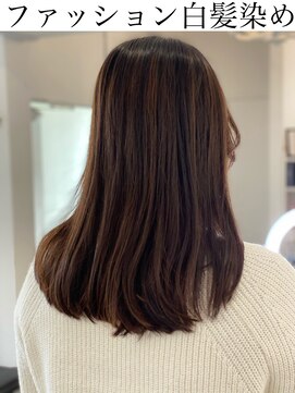 ツムグ 代官山店(TUMUGU) 大人ヘアー/暗髪透明感/ケアブリーチハイライト×ケアカラー