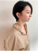 もみあげと襟足の軽さがポイント。/アッシュブラック