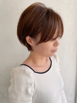 トレヘアー(tRe hair) ショートボブ　ナチュラルブラウン