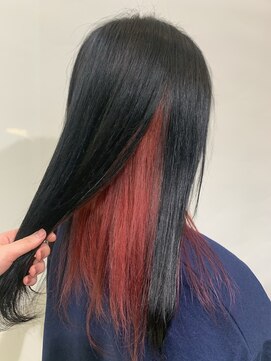 アンク クロス 関内店 【ANKHCROSS】インナーカラーレッド！赤髪