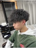 ツイストスパイラルパーママッシュツイスト強め刈り上げ