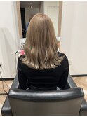 コットンベージュレイヤーカット_グレージュカラー
