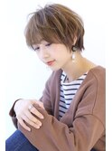 イメチェンローライトフォギーベージュ小顔ワンサイドショート