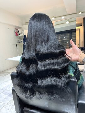 ブレンド 渋谷(BLend) 【Blend渋谷】大人気透明感ブルーブラックカラー　髪質改善