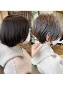 30代/40代/50代・絶壁解消×くびれショートボブ【浅野】