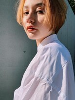 ベンジー 沖縄店(benji)&nbsp;オレンジベージュ×ハンサムショート