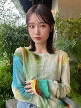 ベイルーム(BAYROOM by HONEY omotesando) セミウェットタイトストレート×ラテグレージュ