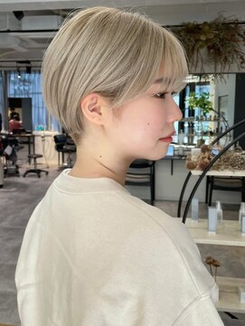 ジアン バイ ミルボン 西宮ガーデンズプラス(GIEN by milbon) #個性派ショート #ハイトーンショート #刈り上げショート