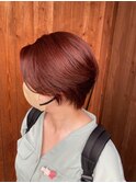ショートヘア×ヘアカラー#20代30代40代50代#福岡飯塚#美容室