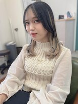 ヒョンミョン ライズバイレボ 取手店(hyon myon/RISE by REVO)&nbsp;レイヤーカット/デザインカラー/オリーブベージュ[取手/取手駅]