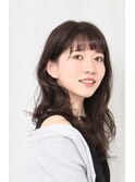 デジタルパーマでコテで巻いたような質感へ
