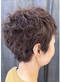 ベリーショートのヘアカラー