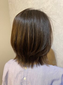 ウィスプ 赤羽店(wisp) 大人のうる艶カラー＋髪質ケアトリートメント くびれヘア3