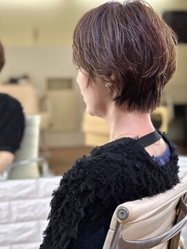 トランクサロンカッパード 大人ショートボブ＋白髪ぼかし＋生コラーゲントリートメント