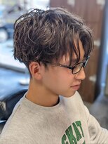 ワンワンオー バーバーショップ コンチネンタル(@110 BARBER SHOP continental)&nbsp;ゆるスパイラルパーマ