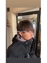 ジェクイン(dekujin) メンズマッシュ ハイライトホワイトベージュ