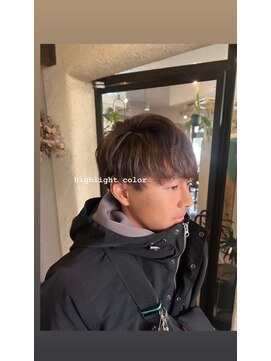 ジェクイン(dekujin) メンズマッシュ ハイライトホワイトベージュ