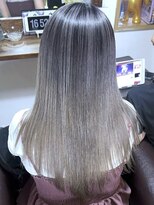 ブレイズヘアー(BLAZEhair) 【ムラ修正】グレージュシャドールーツ×ブリーチ2回