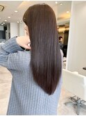 30代40代髪質改善ココアブラウン艶感ストレート透明感赤み消し