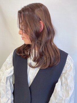ヘアメイク ミチ 富田店(HAIRMAKE MICHI) 【MICHI 富田店　古作蓮】オリーブベージュ ミディアム