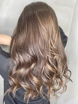 ベルヘアーデザイン 堺東(Belle hair Design) レイヤーカットアディクシーカラーグレージュベージュカラー堺東