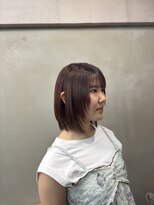 ファビ 渋谷(Fab) くびれヘア/暗めカラー/アプリコットオレンジ/縮毛矯正