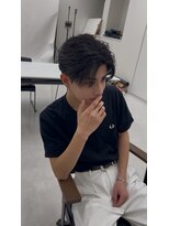 メンズサロン キング 心斎橋店(Men’s salon K!ng) ホワイトメッシュ/ツイスト/ツイスパ/パーマ/メンズ/眉毛/心斎橋