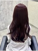 ブリーチなしWカラー/ダークレッド