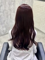 ジーナ 博多(Zina)&nbsp;ブリーチなしWカラー/ダークレッド