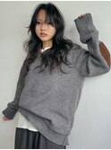 黒髪/ボブルフ/ネビージュ/小顔/ワンレン/栄/髪質改善