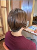 ハンサムショート×グラデーション刈り上げ