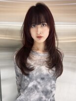 ルームバイシー 新宿(Loom. by Sea)&nbsp;ココアベージュ×レイヤー[小顔/黒髪/オリーブグレー]