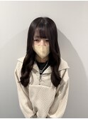 ナチュラルアッシュブラックロングに