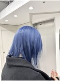 【色落ちシルバー】BLUE COLOR