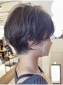 ♪グレージュインナーカラーショートカットショート髪質改善ケア