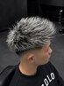 【パーマ無もかっこいい◎】【指名無し限定】メンズカット+ホワイトメッシュ