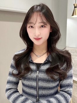 EARTH coiffure beaute 諏訪店の写真/諏訪店★コテで巻いたかのようなパーマで再現性抜群！絶妙なニュアンスで大人可愛いが作れます♪