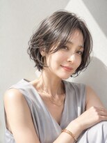 アッシュ 学芸大学店(Ash)&nbsp;ショートボブ/大人女性/シアーグレージュ/白髪ぼかし/脱白髪染め