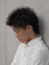スパイキーショートウルフ[men's］