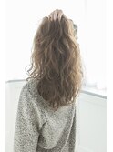 ラフ巻きバックスタイル【miel hair blanc】