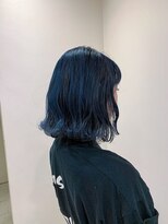ケイト(kate)&nbsp;【Kate 大宮】ロイヤルブルー×切りっぱなしボブ