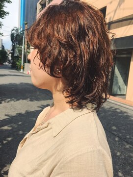 フロート 小阪店(float) ミックスウェーブ_クールショート　ピンクグレージュ　ボブルフ