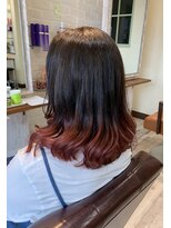 レーヴ ヘアー シエル(Reve hair ciel)&nbsp;グラデーションカラー♪レッド　20代/30代/40代