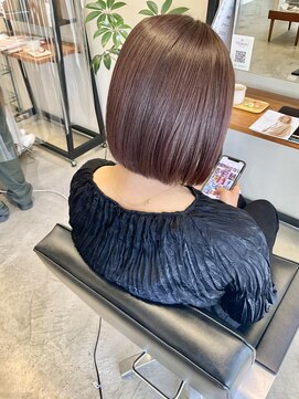 ヘアーサロン ツミキ(HAIR SALON TSUMiKi) 平行ボブと赤系カラー