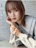 【GARDEN武田美奈】たっぷり小顔レイヤー×透明感ピンクベージュ