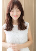 モッズヘア 越谷(mod's hair) ミルクティーピンクヘルシーウェーブ巻き308Z越谷20代30代40代