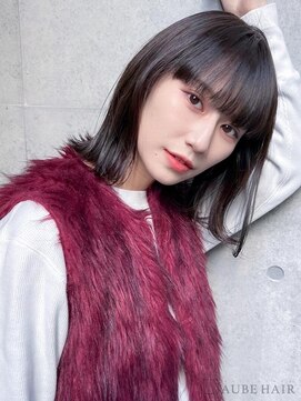オーブ ヘアー マーク 宮古島店(AUBE HAIR marc) 20代・30代_ワイドバングボブ