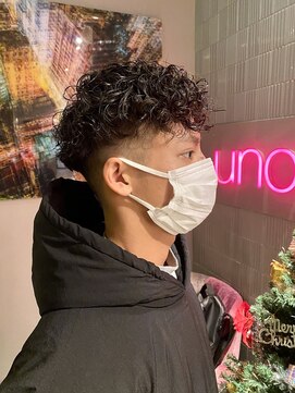 ウノプリール 茶屋町店(unopulir) [unopulir 景山] スペインカール×フェードカットオーダーNo.1