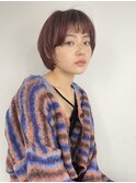 大人ナチュラルショートボブ　丸みマッシュショート